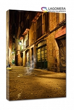 uliczka starówka wieczorem retro 50x30cm