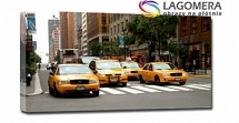 USA NY żółte taxi 50x30cm