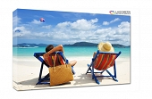 wakacje leżaki morze plaża 50x30cm